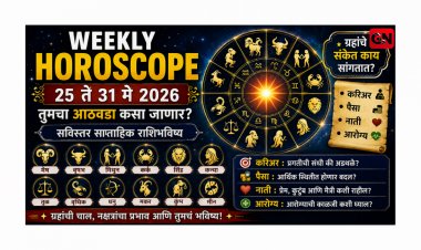 Weekly Horoscope:  २५ ते ३१ मे २०२६ तुमचा आठवडा कसा जाणार? सविस्तर साप्ताहिक राशिभविष्य  करिअर, पैसा, नाती आणि आरोग्य – ग्रहांचे संकेत काय सांगतात?