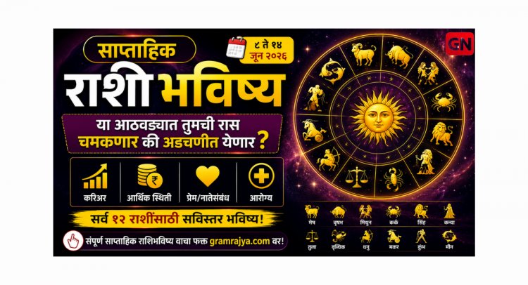 Weekly Horoscope in Marathi: या आठवड्यात तुमची रास चमकणार की अडचणीत येणार? पूर्ण साप्ताहिक राशिभविष्य ८ ते १४ जून २०२६