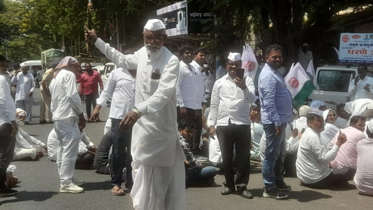 पोशिंद्या बळीराजाचा आसूड मोर्चा, सरकारी धोरणांविरोधात राज्याच्या कृषी आयुक्तालयासमोर व्यक्त केला आक्रोश