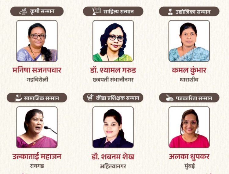 Yashaswini Award Declared for six women's :- महाराष्ट्रातील विविध क्षेत्रातील सहा महिलांना यशस्विनी पुरस्कार जाहीर, रविवारी पुण्यात पुरस्कारांचे वितरण!