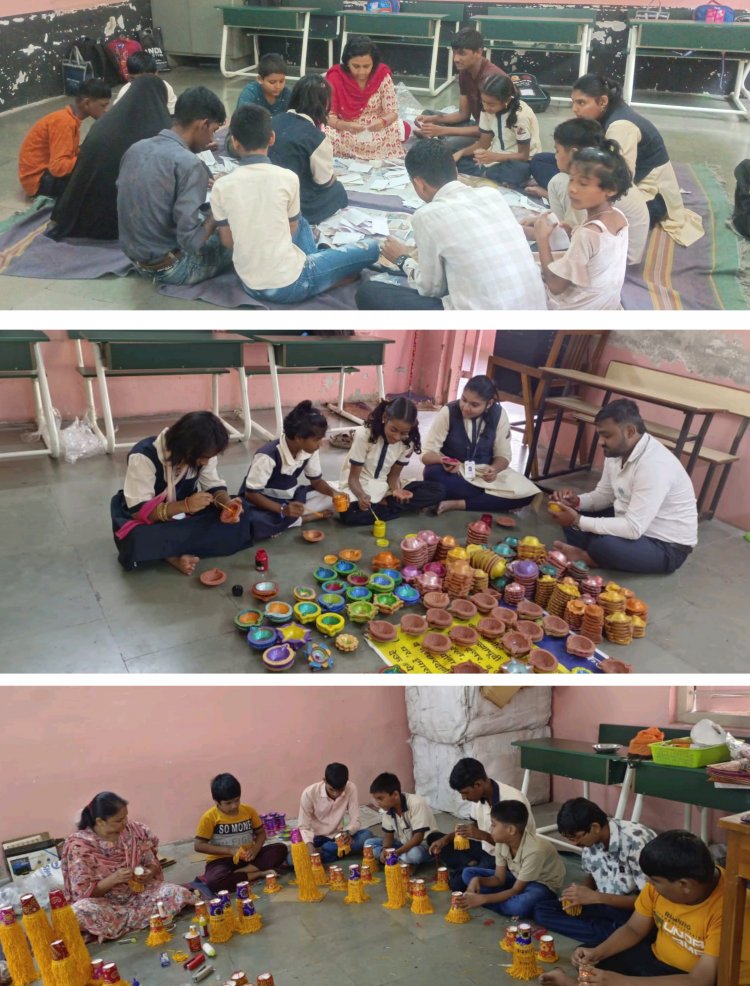 Exhibition of Diwali items made by special students of Pune Municipal Corporation school : चला, जगण्याचा संघर्ष करणाऱ्या महापालिकेच्या शाळेतील विशेष विद्यार्थ्यांच्या पाठीवर कौतुकाची थाप देऊ यात!