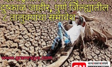 Drought declared in 265 talukas of Maharashtra :  महाराष्ट्रातील २६५ तालुक्यांमध्ये दुष्काळ जाहीर, पुणे जिल्ह्यातील आठ तालुक्यांचा समावेश! 