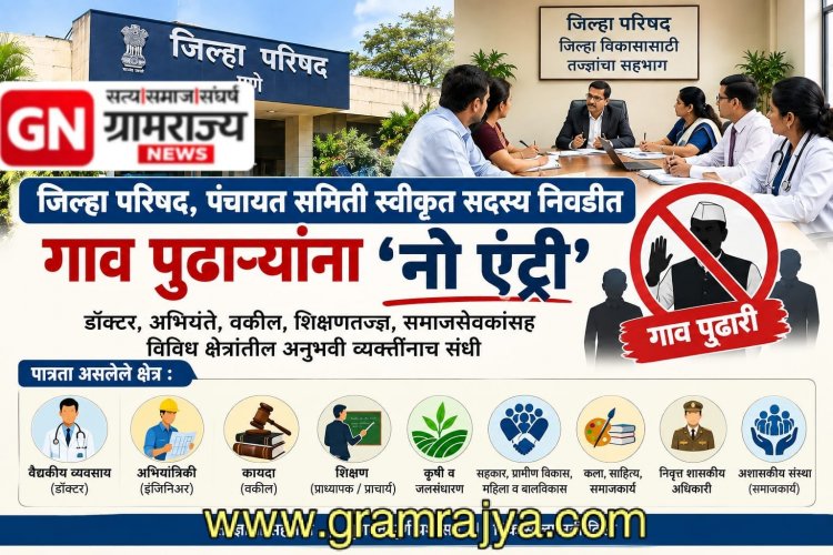 Nominated zp members : महाराष्ट्रातील जिल्हा परिषदा, पंचायत समित्यांच्या स्वीकृत सदस्य नियुक्तीत पुढाऱ्यांना ‘नो एंट्री’!